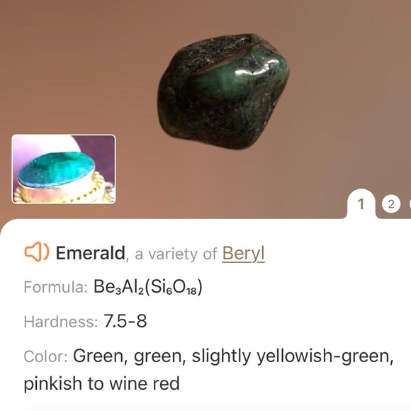 Handcrafted filigree pendant Czech Pearl genuine emerald gemstone clasp necklace - Picture 12 of 12